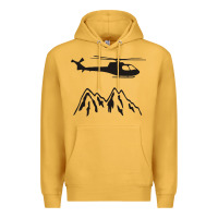 Mustard mountain rescue helicopter funny Premium Hoodie - artisFamous