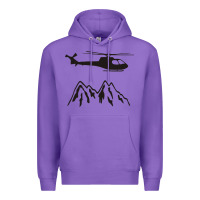 Purple mountain rescue helicopter funny Premium Hoodie - artisFamous