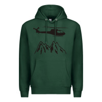 Sports Green mountain rescue helicopter funny Premium Hoodie - artisFamous