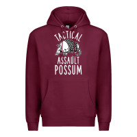 Burgundy tactical assault possum Premium Hoodie - artisFamous