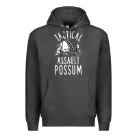 Charcoal Heather tactical assault possum Premium Hoodie - artisFamous