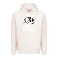Pale Pink tactical assault possum Premium Hoodie - artisFamous