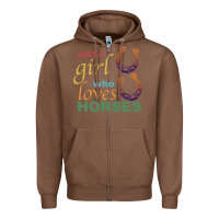 Chestnut Just a Girl Who Loves Horses Zipper Hoodie - Bettercallsaul