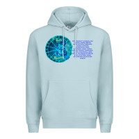 Blue Mist Aquarius Sign Zodiac Astrology Horoscope T-shirt Premium Hoodie - artisFamous