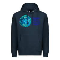 Navy Aquarius Sign Zodiac Astrology Horoscope T-shirt Premium Hoodie - artisFamous