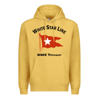 Antique Gold white star line (1) Premium Hoodie - artisFamous