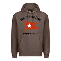 Coffee white star line (1) Premium Hoodie - artisFamous