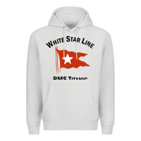 Dove Grey white star line (1) Premium Hoodie - artisFamous