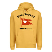 Mustard white star line (1) Premium Hoodie - artisFamous