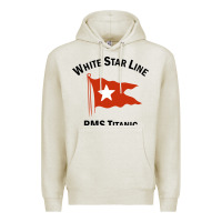 Oatmeal Heather white star line (1) Premium Hoodie - artisFamous