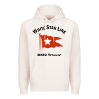 Pale Pink white star line (1) Premium Hoodie - artisFamous