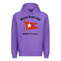 Purple white star line (1) Premium Hoodie - artisFamous