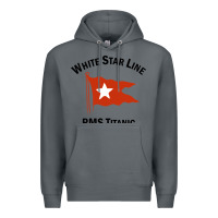 Rock white star line (1) Premium Hoodie - artisFamous