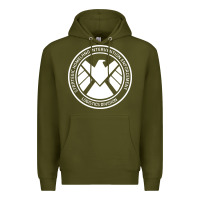 Army Green agents of shield Premium Hoodie - artisFamous