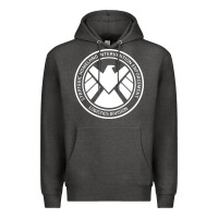 Charcoal Heather agents of shield Premium Hoodie - artisFamous