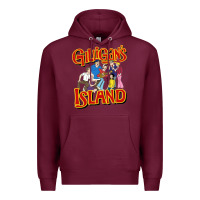 Burgundy gilligan island Premium Hoodie - artisFamous