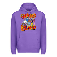 Purple gilligan island Premium Hoodie - artisFamous