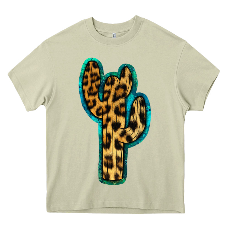 Turquoise Leopard Cactus Heavy Core Tee by RanaPortraitStore | Teevron