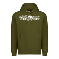 Army Green pyrex pattern Premium Hoodie - artisFamous