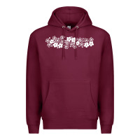 Burgundy pyrex pattern Premium Hoodie - artisFamous