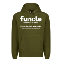 Army Green funcle definition Premium Hoodie - artisFamous