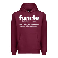 Burgundy funcle definition Premium Hoodie - artisFamous