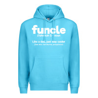 Ocean Blue funcle definition Premium Hoodie - artisFamous