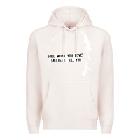 Pale Pink charles bukowski Premium Hoodie - artisFamous