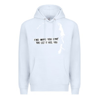 White charles bukowski Premium Hoodie - artisFamous
