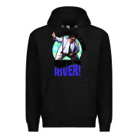 Black chris farley   matt foley nostalgia Premium Hoodie - artisFamous