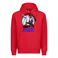 Red chris farley   matt foley nostalgia Premium Hoodie - artisFamous