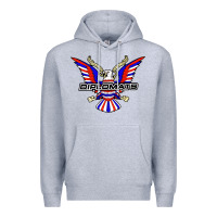Heather Grey diplomats music Premium Hoodie - artisFamous