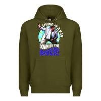 Army Green chris farley   matt foley nostalgia Premium Hoodie - artisFamous