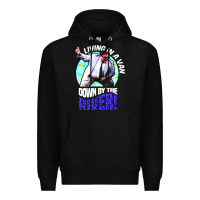 Black chris farley   matt foley nostalgia Premium Hoodie - artisFamous