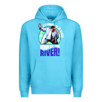 Ocean Blue chris farley   matt foley nostalgia Premium Hoodie - artisFamous