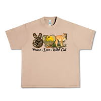 Burro Peace Love Wild cat Urban Heavy Tee - LillyAllenDesigns