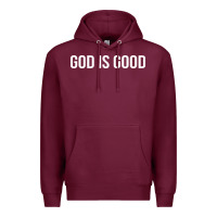 Burgundy god is good Premium Hoodie - artisFamous