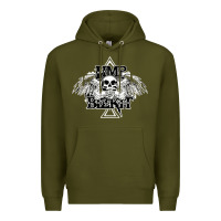 Army Green Limp Bizkit Essential Premium Hoodie - artisFamous