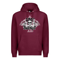 Burgundy Limp Bizkit Essential Premium Hoodie - artisFamous