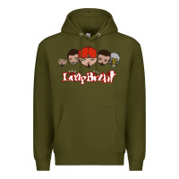 Army Green Limp Bizkit Essential Premium Hoodie - artisFamous