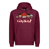 Burgundy Limp Bizkit Essential Premium Hoodie - artisFamous