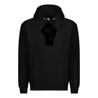 Black fist Premium Hoodie - artisFamous