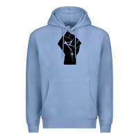 Colony Blue fist Premium Hoodie - artisFamous