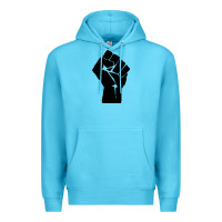 Ocean Blue fist Premium Hoodie - artisFamous