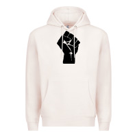 Pale Pink fist Premium Hoodie - artisFamous