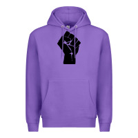 Purple fist Premium Hoodie - artisFamous