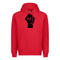 Red fist Premium Hoodie - artisFamous