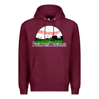 Burgundy field of dreams Premium Hoodie - artisFamous