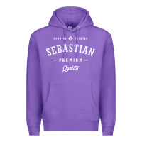Purple Sebastian Personalized Name Mens Birthday Premium Hoodie - artisFamous