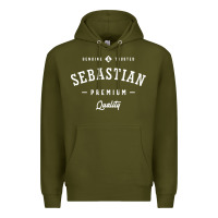 Army Green Sebastian Personalized Name Mens Birthday Premium Hoodie - artisFamous